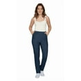 thumbnail image 3 of Turtle Bay New York Women's Elastic Waist Pull-On Denim Jeans - Soft Cotton Blend, Lightweight (Plus Sizes), 3 of 10