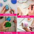 thumbnail image 5 of 30pcs Detail Brushes, Fine Tip Paint By Number Brushes, 3 Sizes 0 00 00, Model Crafts Painting B, 5 of 6