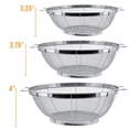 thumbnail image 3 of Juego de coladores y coladores de acero inoxidable U.S. Kitchen Supply, 3 of 7