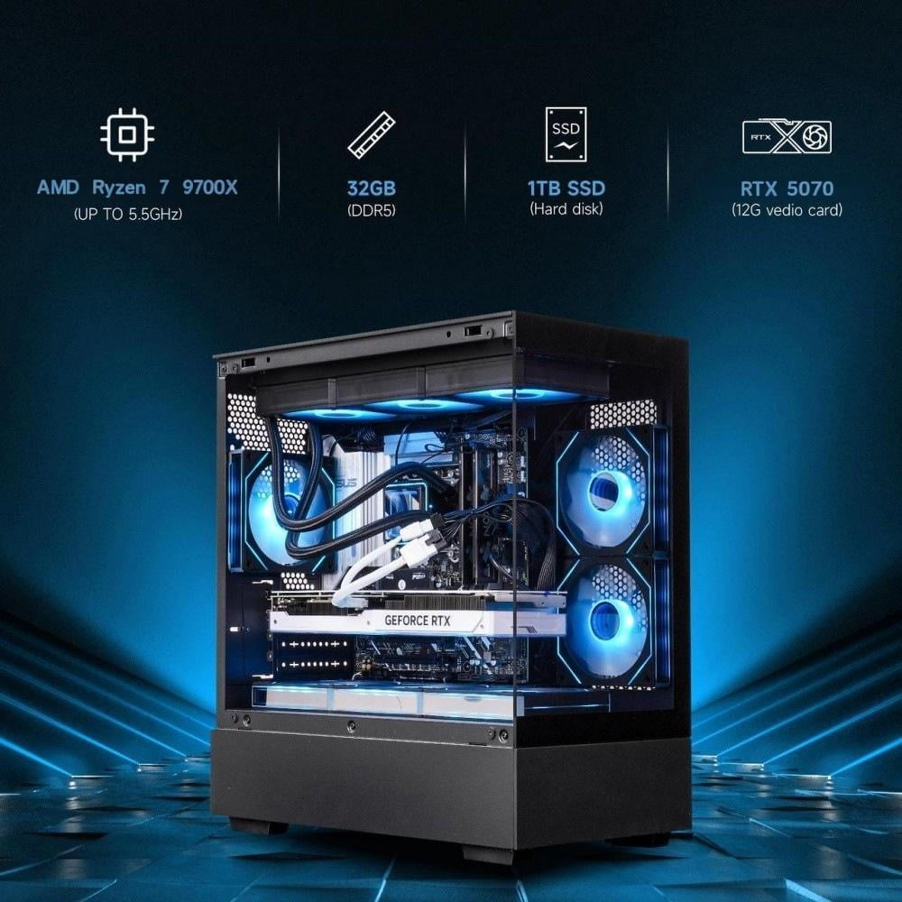 【新品】ゲーミングPC RTX5050 Ryzen7 1TB H17 Amazon.co.jp: LIGHTNING THUNDERゲーミングパソコン Ryzen7