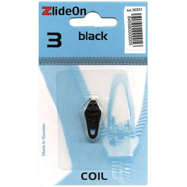 Fix-A-Zipper 33134 ZlideOn Zipper Bobine de Remplacement de Traction 3-Noir