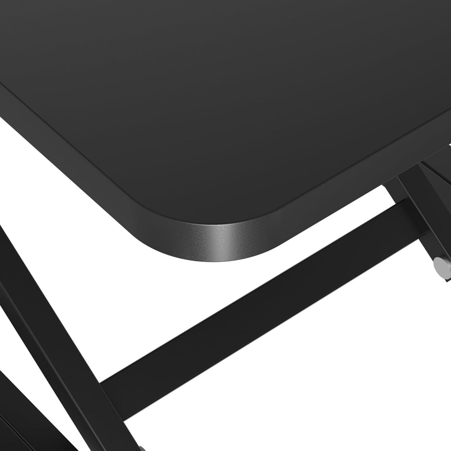Black Small Single 32 inch Scissors Lift Keyboard and Mouse Riser ,Height Adjustable Standing Desk Converter,for Ergonomic Sit Stand Workstations (32 inch)