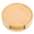 thumbnail image 4 of Miangastore Kitchen Coaster Bamboo Grain Heat Insulation 6 Coasters 4.3x4.3in, 4 of 8