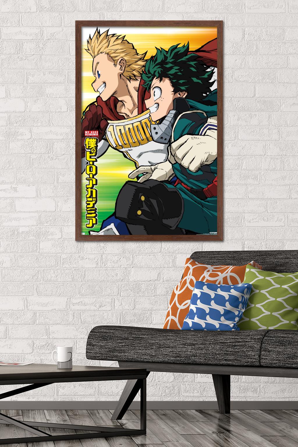 My Hero Academia: Season 4 - Teaser Visual Wall Poster, 22.375" x 34" Framed