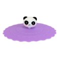 thumbnail image 2 of Set Of 4 Purple Panda Reusable Silicone Coffee Tea Cup Cover Lids Air Tight, 2 of 5