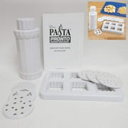 Pasta Pronto - Gourmet Pasta Maker Roller Machine Cutter - Homemade Spaghetti Noodle Ravioli - White