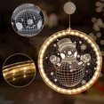 Christmas Window Lights Indoor Novelty Hanging 3D Lights Battery