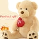 thumbnail image 2 of Oso de peluche BENINY Giant de 52 cm con corazón marrón, 2 of 9