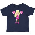 thumbnail image 3 of Inktastic Cheerleaders, Girl With Blonde Hair, Pink Uniform Girls Baby T-Shirt, 3 of 5