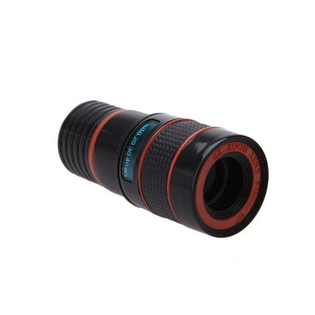 Universal 8X Zoom Telescope Camera Lens With Clip For Smartphone & Tablets