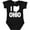 AB-Black, variant on Inktastic I Love Ohio with State Silhouette Boys or Girls Baby Bodysuit