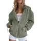 thumbnail image 1 of Sudadera con Capucha PRETTYGARDEN 2025 con Cierre Y2K Gris Verde XS, 1 of 8