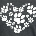 thumbnail image 3 of CafePress - Paws Heart T Shirt - Womens Tri-blend T-Shirt, 3 of 4