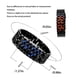 thumbnail image 2 of Reloj LED Sidaley para hombres y mujeres de acero Rojo, 2 of 6