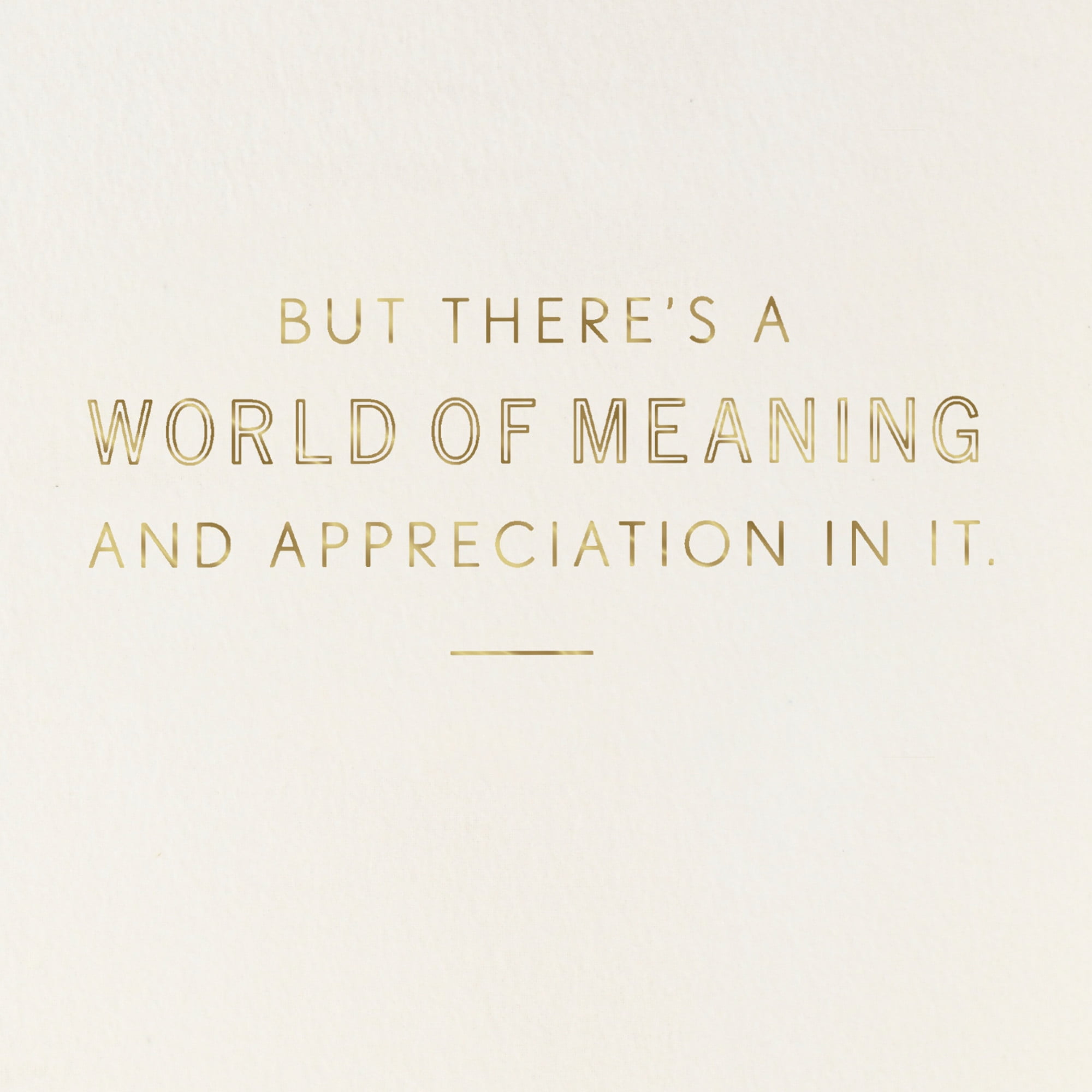 Hallmark Thank-You Card (Simple Phrase With World of Meaning)