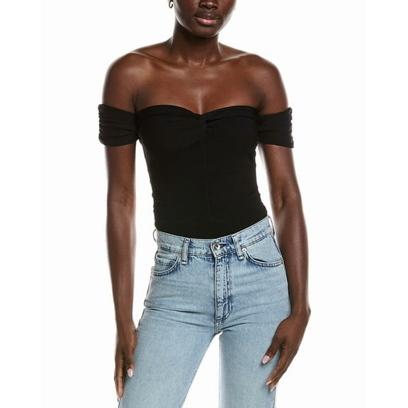 Sandro womens Sweater Bodysuit, 3, Black
