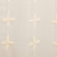 thumbnail image 4 of Farmhouse Valance Willow Creme Tab Top Sheer Embroidered Window Curtain TCC Brands, 4 of 4