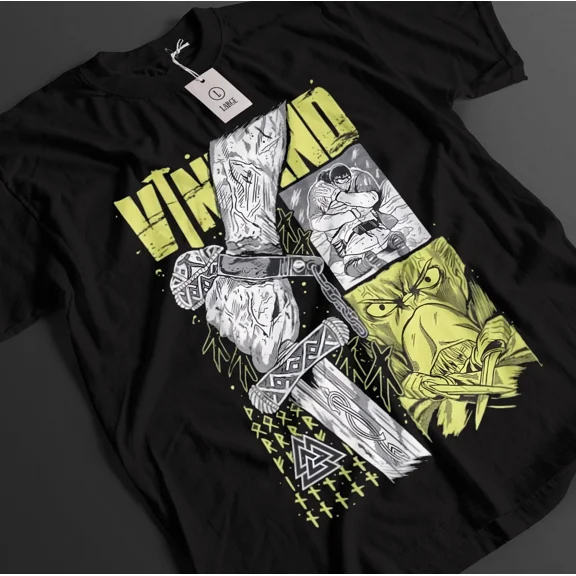 RARE Vinland Saga Shirt Thorfinn Tshirt Askeladd T-Shirt Canute Top Thors Anime Tee