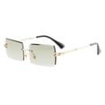 thumbnail image 5 of Gafas de sol cuadradas sin montura y sin montura para mujer, gafas de sol con degradado, gafas modernas y de moda, 5 of 5