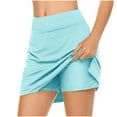 thumbnail image 3 of HTNBO Golf Skort - High Waisted Solid Color Skorts for Tennis Golf, 3 of 8
