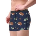 thumbnail image 2 of Fotbe Hedgehog And Snail Calzoncillos Tipo Boxer con Bolsa de Soporte Total para Hombre, X-Temp Fresco, Transpirable y de Secado Rápido-X-Large, 2 of 5