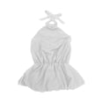 thumbnail image 3 of Adeawade Dresses For Girls Sleeveless Off Shoulder Neck Bodycon Mini Dress With Flared Skirt Summer Beach Charm Clothes M White, 3 of 3