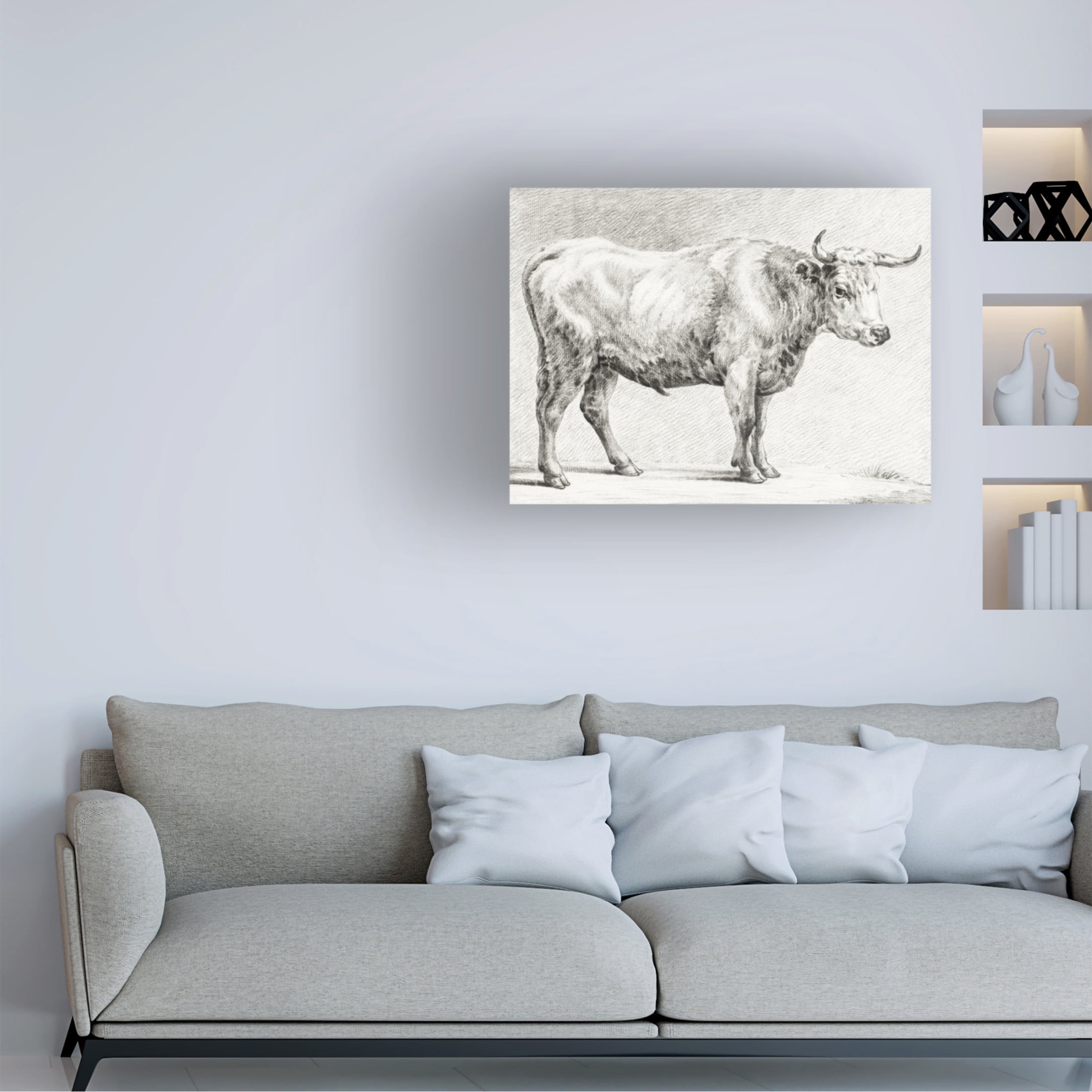 Trademark Fine Art Jean Bernard  Bernard's Bull Renderings IV Canvas Wall Art