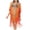 S0-Orange, variant on successthop Women's Swim Cover Ups for the Beach Casual Crewneck Dress Short Sleeve Swimsuit Summer Holiday Swimwear