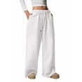 thumbnail image 1 of Pantalones Deportivos de Pierna para Mujer, Cintura Alta, Holgados, con Cordón Interior y Pierna Recta. XS, 1 of 9