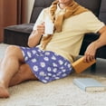 thumbnail image 3 of Fotbe Daisies Flowers Pajama Shorts for Men, Men's Pajama Bottoms, Sleepwear,Short Pajama Pants-X-Large, 3 of 9