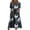 Blue, variant on Domzest Womens Halloween Print Dress Crew Neck Short Sleeve Midi Dress Halloween Pumpkin Graphic Funny Dresses with Pockets White L
