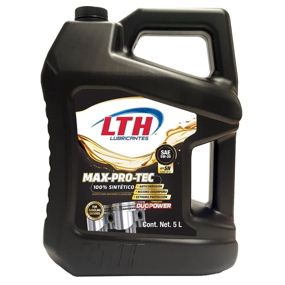 Aceite Motor Sintetico 5w20 Gf-5 LTH Max Pro Tec 5 Litros DUOPOWER