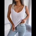 thumbnail image 4 of Camisetas Sin Mangas de Punto con Cuello en V para Mujer, Camisetas Informales Sin Mangas de Verano 2025, Suéter, Chaleco. L, 4 of 9