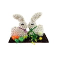 thumbnail image 3 of Rijanmt Easter Furry Kissing Bunny Couples Figurine Decor,Plush Rabbits In Love,Cute Handcrafts Valentine’S Day Easter Day Gift For Her,Cute Bunny Decor For Spring Home,Farmhouse Table Ornament,B, 3 of 8