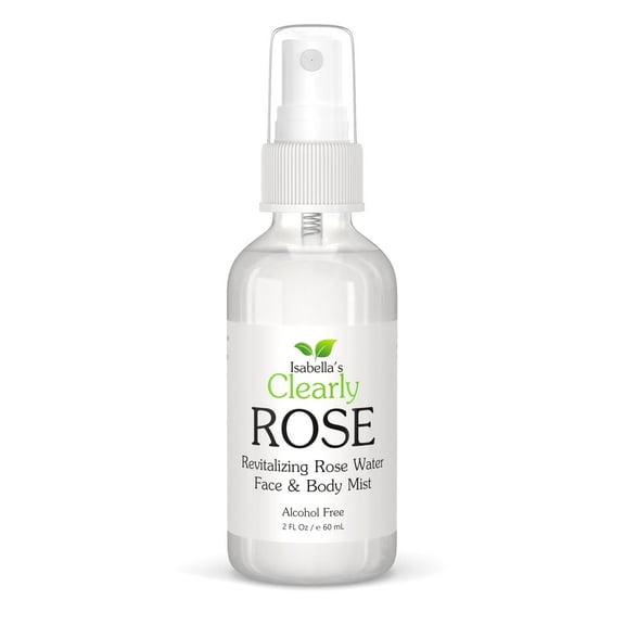 Pure ROSE Water Spray for Face, Body Mist, Body Spray, Hair Spray, Facial Toner, Fabric Spray, Room Spray | 100% Pure Floral Water Aromatherapy Mist | Alcohol Free, Glass Bottle | Made in USA