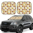 thumbnail image 6 of Kdxio Sunflowers And Skull Print 2-Piece Sun Shade Front Windshield - Foldable Car Front Window Sunshades for Most Sedans SUV Truck, 6 of 6