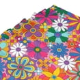 thumbnail image 5 of XMXY Cartoon Colorful Groovy Floral Long Shower Curtains, Waterproof Weighted Thick Bathroom Curtain with 12 Iron Hook, 72x72 Inch, 5 of 9