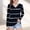 Navy, variant on Rvasteizo Fall Winter Girls Base Layer Tops V-Neck Stripe Long Sleeve Pullover ,5 T
