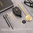 thumbnail image 4 of QualitChoice 11 Pieces Wall Clock Movement Pendulum Type Plastic Mute Metal Hook Stable Quartz Repair Shaft Clock Accessories Gold 1Set, 4 of 6