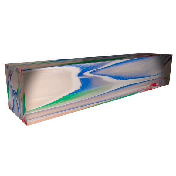 Peachtree Woodworking Supply Color Splash Acrylic Pen Blank 3/4 inch x 3/4 inch x 5 inch Per Blank, Color Splash Patterns May Slightly Vary (Groovy)