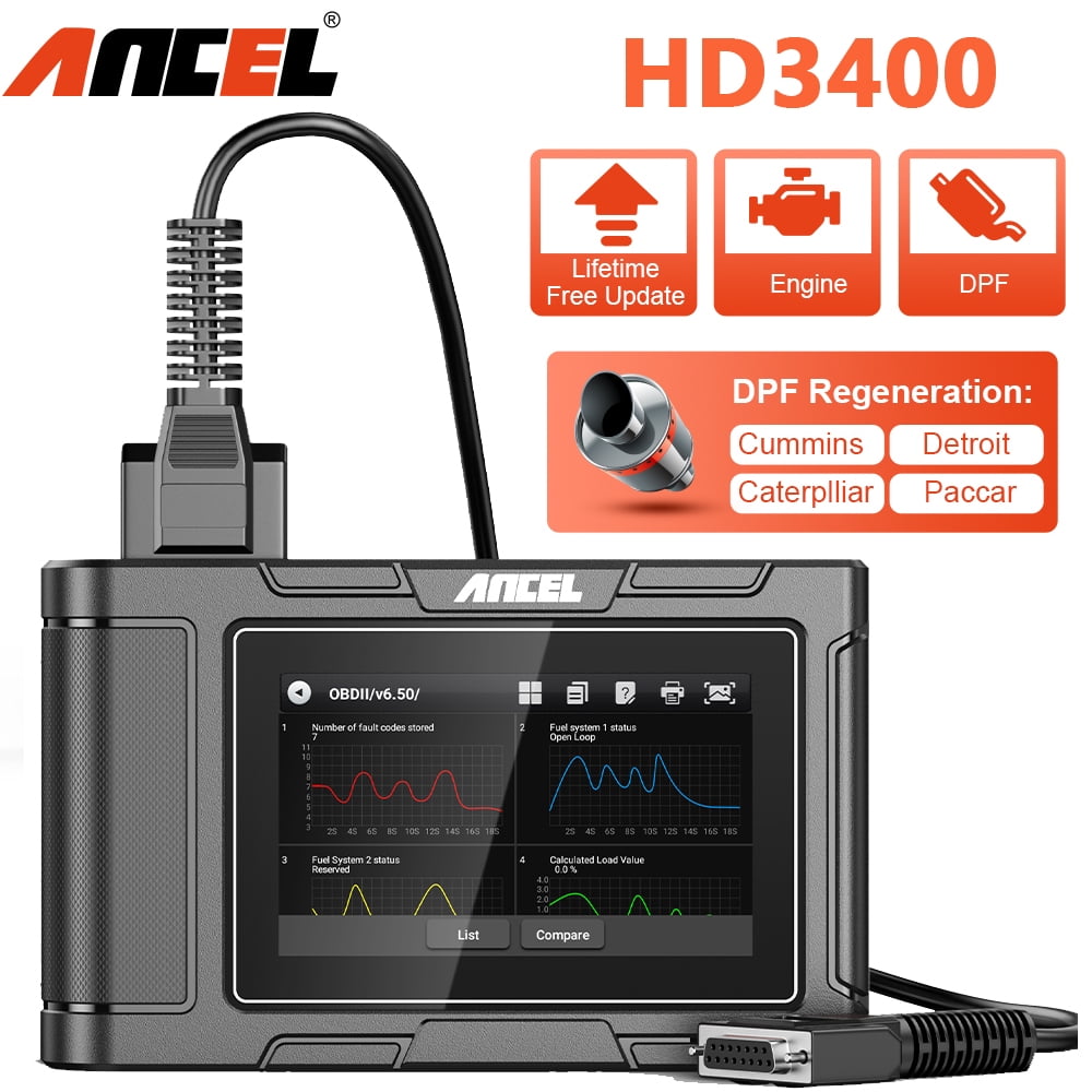 Ancel HD3400 Truck Scanner Heavy Duty Diesel Truck Philippines Ubuy