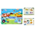 thumbnail image 1 of Paster estable plegable, juegos , rompecabezas de educación temprana, rompecabezas de aprendizaje, libro de pegatinas impermeable Transporte, 1 of 6