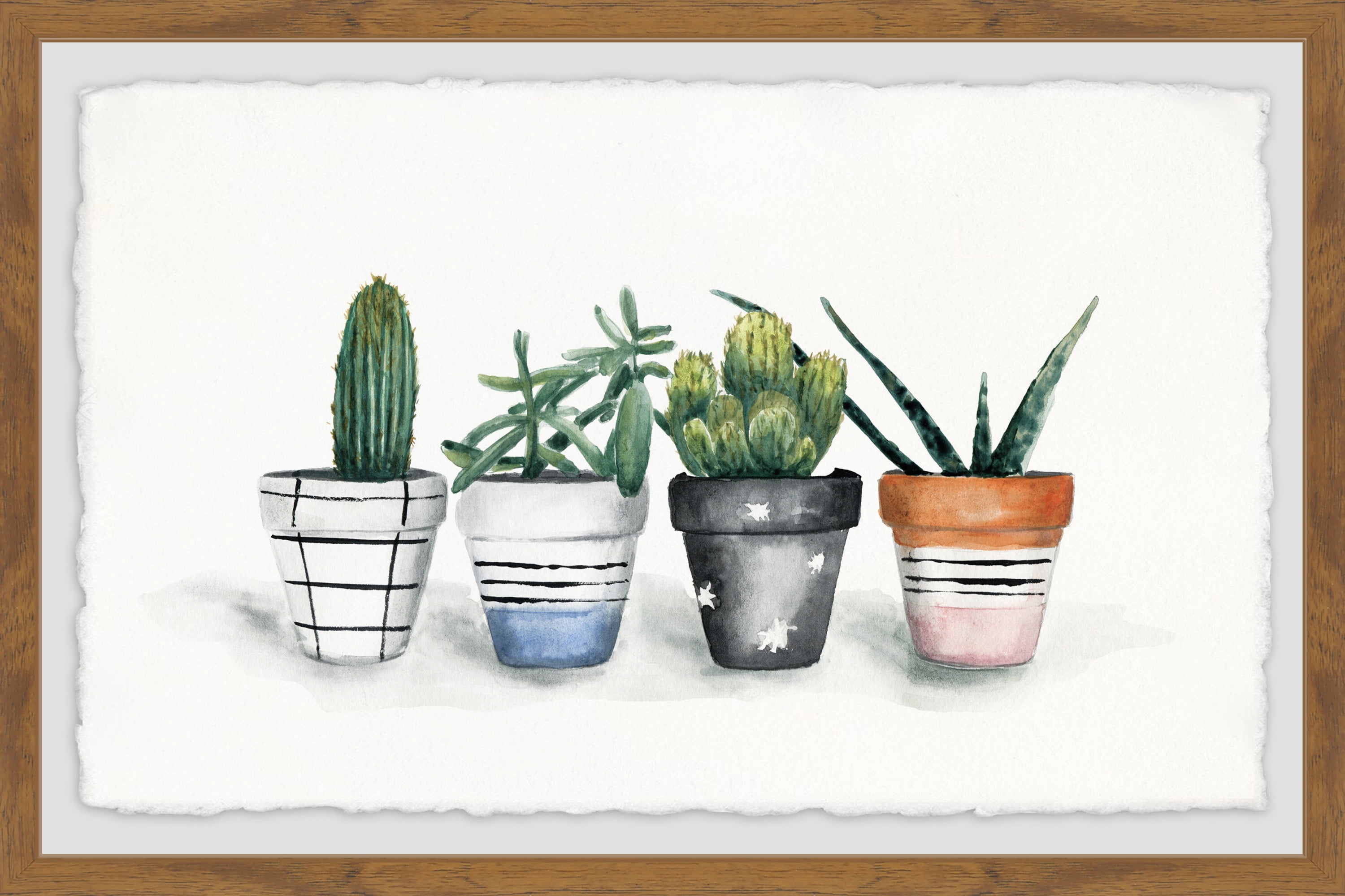 Fashion Pots Framed Painting Print