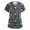 A_Light Green&41Uahgid, variant on Valentine Scrub Tops Plus Size Heart Print Short Sleeve V Neck Workwear Women with Pocket Stretch Nursing Uniform S-5XL