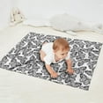 thumbnail image 2 of White Butterfly Black Pattern Blanket,Comfortable Soft Flannel Throw Blanket,All Season,Warm Lightweight Blankets for Sofa Bed Couch Living Room Chair,30"x40", 2 of 4