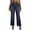 *2-Navy, variant on VBVC Women's Denim-Look Flare Sweatpants,Breathable Wide Leg Trousers For Women,Vintage Bootcut Pants with No Pockets or No Button,Black,S-2XL