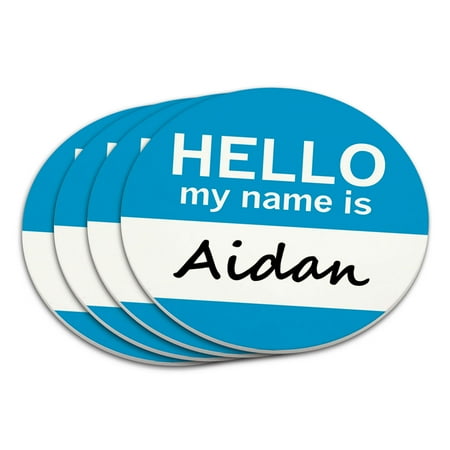 

Aidan Hello My Name Is Coaster Set
