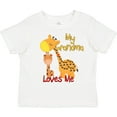 thumbnail image 3 of Inktastic My Grandma Loves Me Giraffe Boys or Girls Toddler T-Shirt, 3 of 5