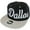 Black/Gray, variant on Dallas Men's Offset Cursive Script Adjustable Snapback Baseball Cap (Navy/Gray)