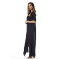 thumbnail image 2 of Riviera Sun Long Embroidered Dresses for Women (Navy, Medium), 2 of 3